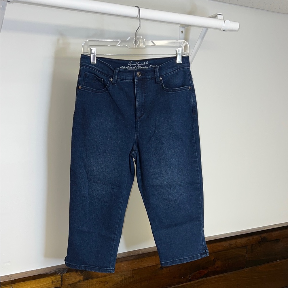 Gloria Vanderbilt‎ Dark Wash Amanda Slimming Capri Jeans- 6P